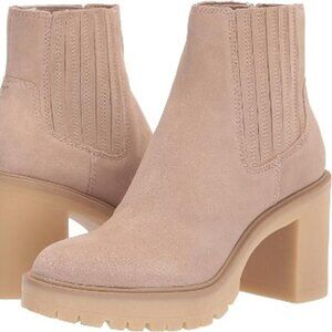 Dolce Vita Caster H20 Lug Sole  Round Toe Waterproof Ankle Boots Size 8